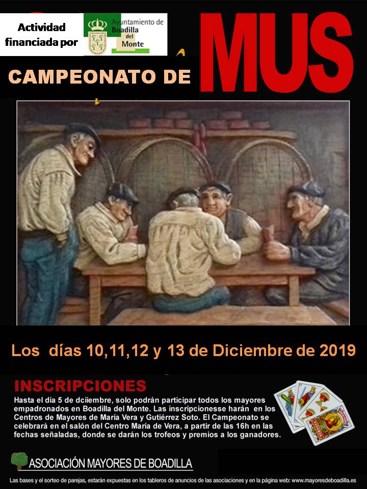 CAMPEONATO DE MUS (10-13 DICIEMBRE)